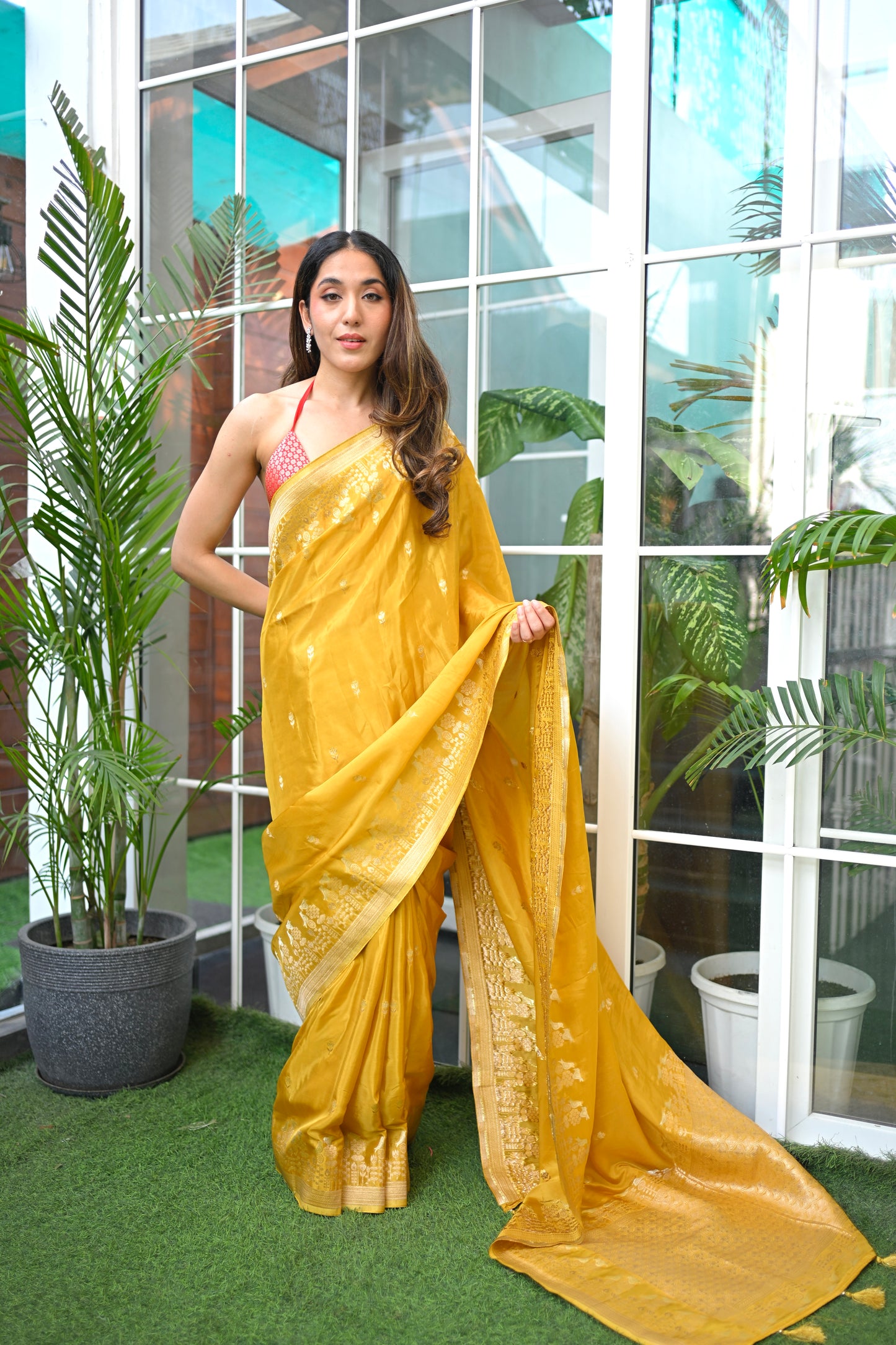 GLOSS DRAPE MUSTARD