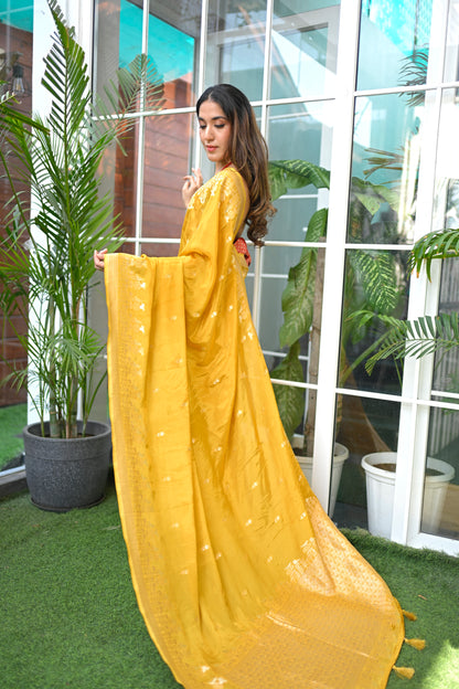GLOSS DRAPE MUSTARD
